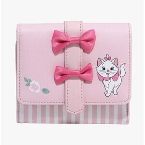 Her Universe Disney The Aristocats Marie Cat Pink Bows & Stripes Wallet‎ NWT